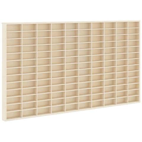 Vetrina a muro Beige 98 x 4,5 x 55 cm Legno multistrato - Foto 1