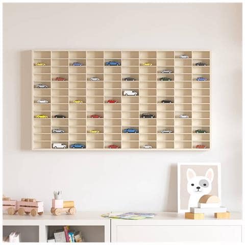Vetrina a muro Beige 98 x 4,5 x 55 cm Legno multistrato - Foto 2