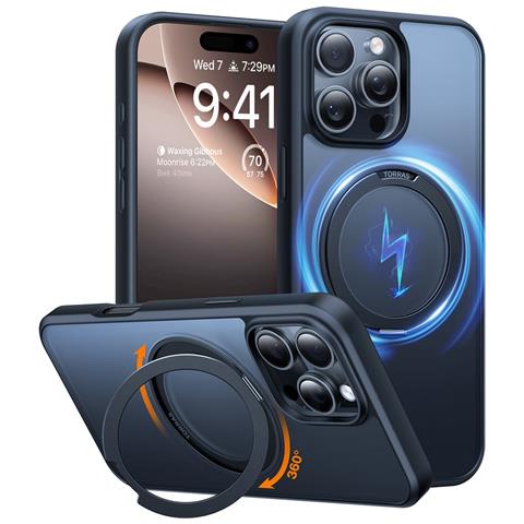 Cover per iPhone 16 Pro Max - TPU+PC, Nero, MagSafe - Foto 1
