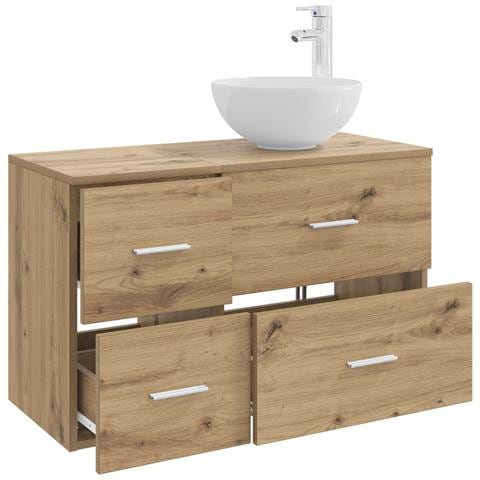 Set di mobili per il bagno 2 pcs Rovere Artigianale - Foto 2