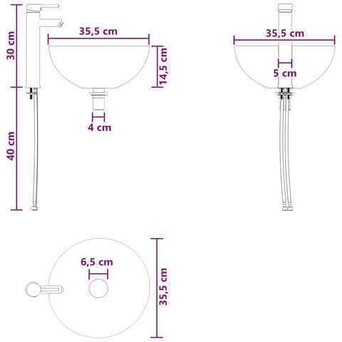 Set di mobili per il bagno 2 pcs Rovere Artigianale - Foto 9