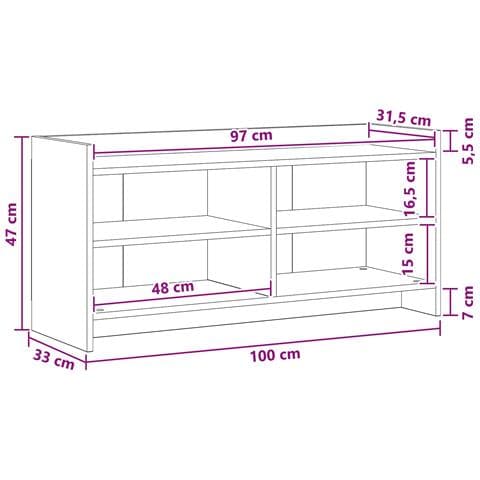 Mobile TV 100 x 33 x 47 cm Rovere Artigianale - Foto 6