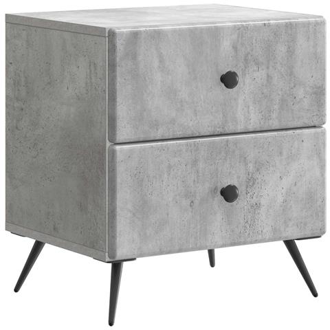 Armadio da Notte Grigio Cemento 43 x 34,5 x 47,5 cm - Foto 1