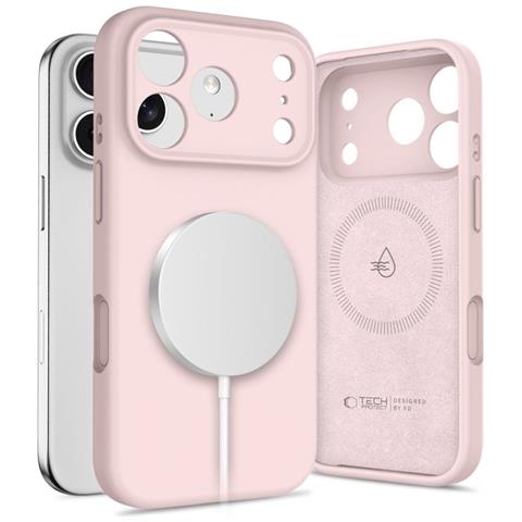 Custodia Rosa In Silicone Magsafe Per Iphone 17 Pro Max - Foto 1