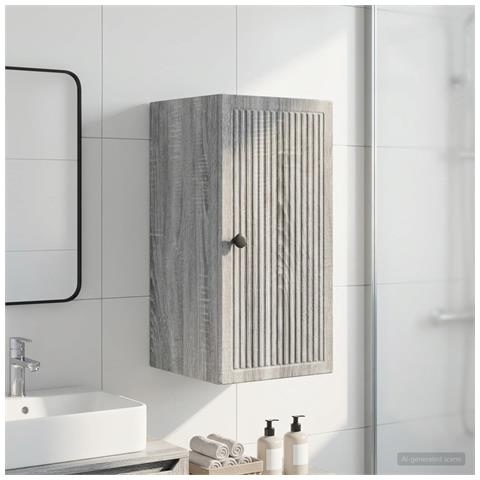 Armadio da bagno a muro EDE Sonoma grigio 30 x 31 x 59 cm - Foto 2