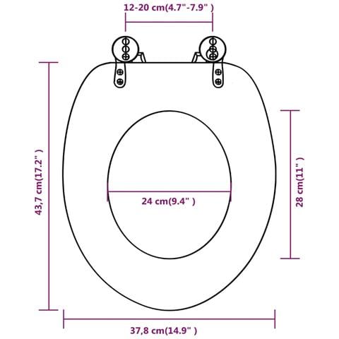 Coperchio Da Toilette In Mdf Con Modello Legno Invecchiato - Foto 9