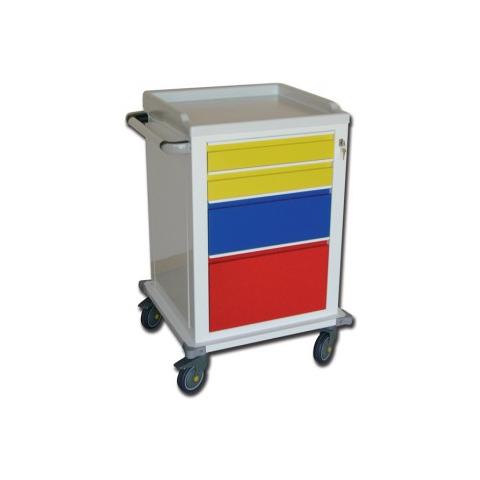 Modular Trolley - Painted Steel - 2+1+1 Drawers - Foto 1