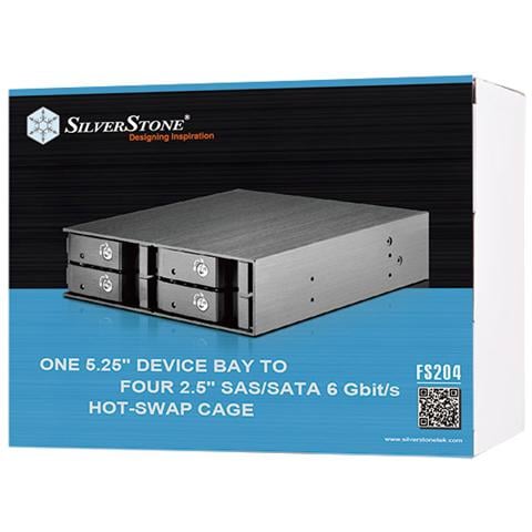 SST-FS204B 5,25 Zoll Hot-Swap für 4x 2,5 Zoll HDD / SS - Foto 6