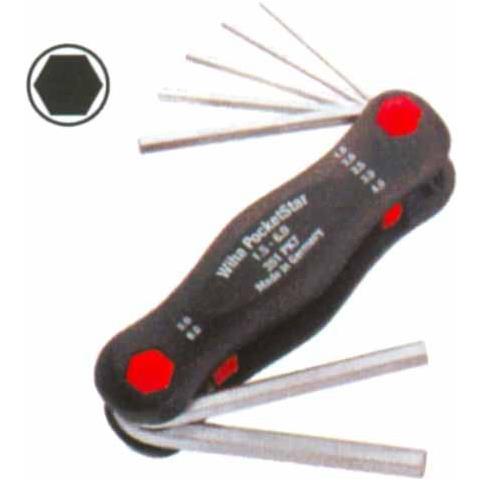 Chiavi Brugola 1,5/ 6 Pz.7 Pieghevoli 351pk7 - Foto 1