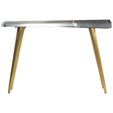 Scrivania Aviator In Stile Vintage Aeronautico 120x60x76cm - Foto 10