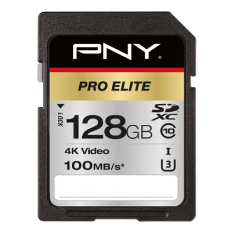 128gb Pny Sd Pro Elite Class10 Uhs-i U3 100-90mb / S - Foto 1