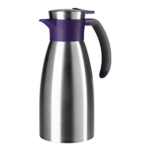 Soft Grip Caraffa Termica, Chiusura QuickTip, Acciaio, Mora, 1,0 L - Foto 1