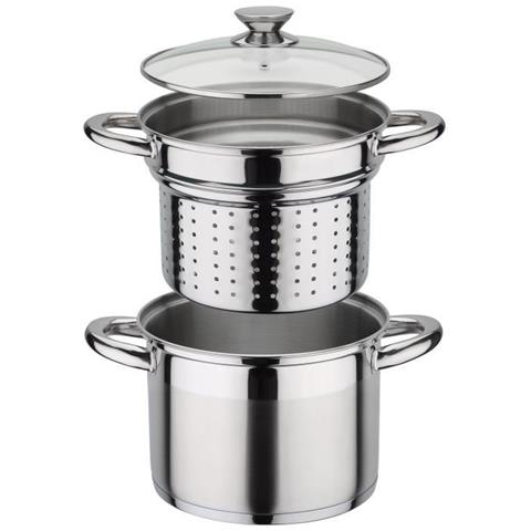 Treviso - Cuocipasta In Acciaio Inossidabile - 7 L - Tutte Le Fonti Di Calore Inclusa L'induzione - Foto 1