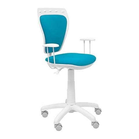 34bclmicro31 - sedia Da Ufficio Con Braccioli Fissi, Blu - Foto 1