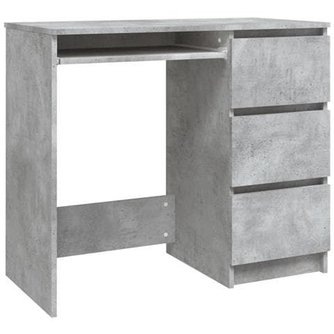 Scrivania Grigio Cemento 90x45x76 cm in Legno Multistrato - Foto 1
