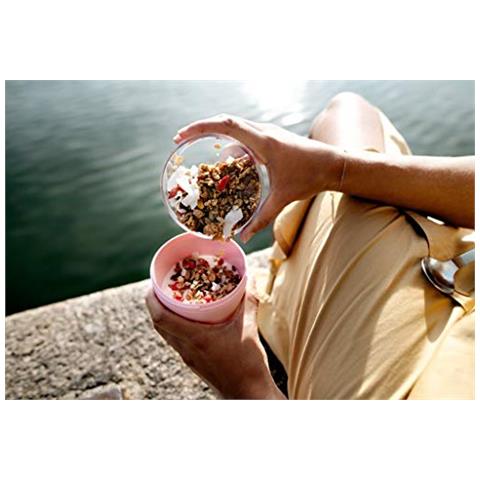 Ellipse - Contenitore Porta Pranzo Per Insalata, Colore: Rosso Nordico, Taglia Unica - Foto 2