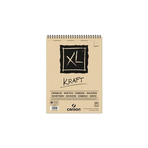 Album Spiralato Lato Corto Xl Kraft A3 60 Fg. 90 Gr. Canson - Foto 1