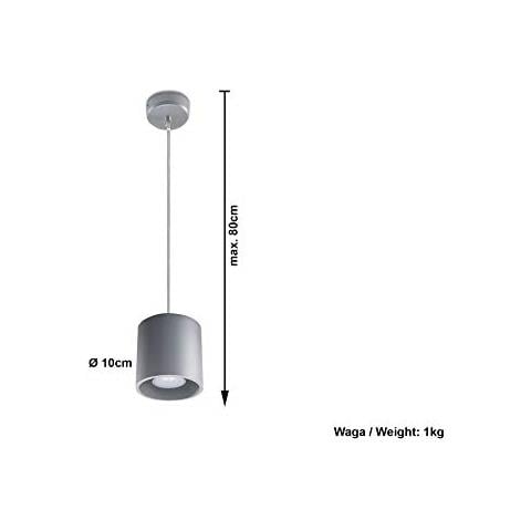 Orbis 1 - Lampada A Sospensione, In Alluminio, Colore: Grigio - Foto 2
