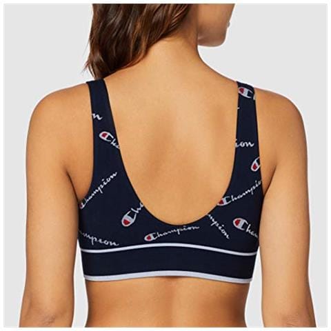 Seamless Bralette Reggiseno Donna, Multicolore (marine Logo Blanc 9gc), X-small - Foto 3