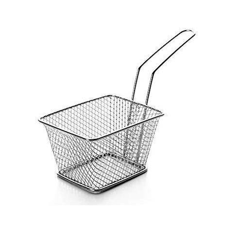Mini Frittura Basket Square In Acciaio Inox Argento 9 X 105 X 18 Cm - Foto 1