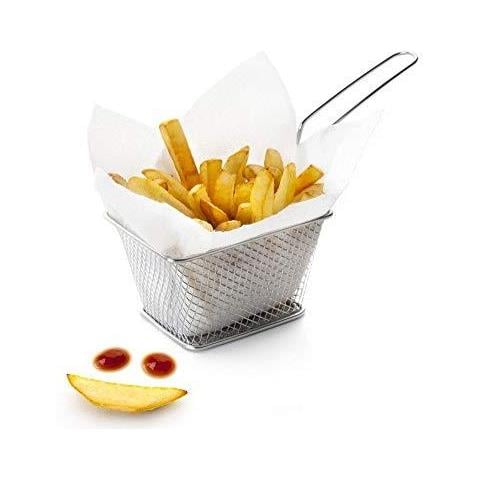 Mini Frittura Basket Square In Acciaio Inox Argento 9 X 105 X 18 Cm - Foto 2
