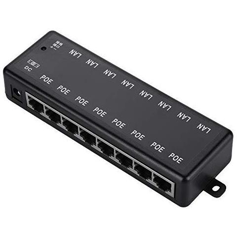 8 Port Iniettore Poe Adattatore Dc12v-48v 8 Interfacce Passive Poe Adapter Power Over Ethernet Poe Modulo Di Alimentazione Iniettore Per Ieee802.3af A Standard Poe Powered - Foto 1