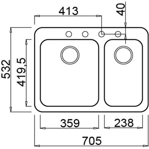 Lav. Fox Gran. 2v 70x53 Avena - Foto 2