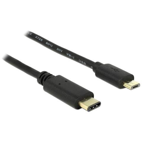 2m, USB2.0-C / USB2.0 Micro-B 2m USB C Micro-USB B Nero cavo USB - Foto 1