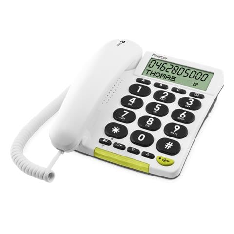 PhoneEasy 312cs Telefono analogico Identificatore di chiamata Bianco - Foto 1