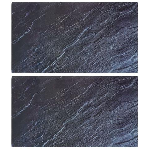 Taglieri 2 Pz Con Motivo Pietra Naturale In Vetro Temperato - Foto 1