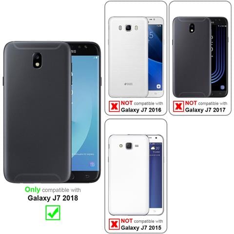 Catena Di Telefoni Cellulari Compatibile Con Samsung Galaxy J7 2018 In Rainbow - Coperchio Protettivo In Silicone Con Anelli D'argento, Cinturino In Corda E Custodia Staccabile - Foto 8