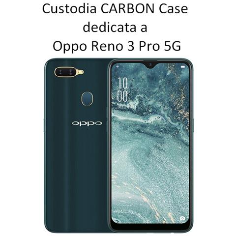 Maxy Custodia B-case Tpu Silicone Cover Case Per Oppo Reno3 Pro 5g Carbon Metal Black - Foto 2