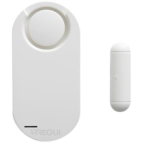 Al011 Allarme Per Casa E Abitazioni | Sensore Di Allarme Per Porte E Finestre Con 2 Telecomandi | Alarme Sonoro Wireless Con Batteria | Antifurto Porta | Argento - Foto 1