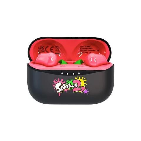 St0884 Auricolari Cuffie Wireless Bluetooth Tws Nintendo Spatoon 2 Con Custodia Di Ricarica Blac - Foto 2