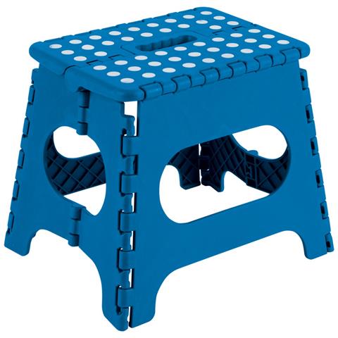 Tb-027-a Sgabello Pieghevole Multiuso, 27 Cm Di Altezza, Blu - Foto 1