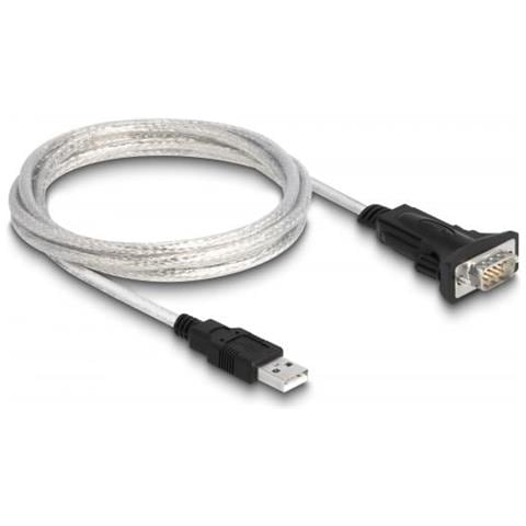63465 Cavo Seriale Nero, Trasparente 1,8 M Usb Tipo A Db-9 - Foto 3