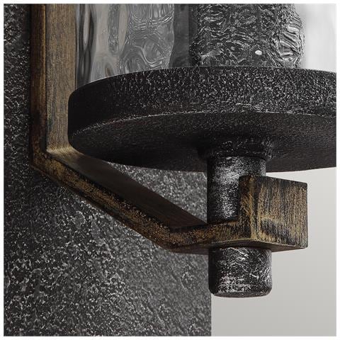 Applique Industrial Angelo Acciaio Metallo Grigio Vetro Grigio 1 Luce E27 - Foto 4