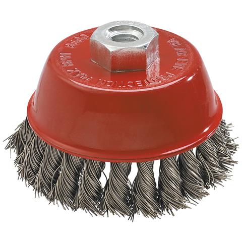 Spazzola Metallica Per Il Viso 65 Mm X M14, Inox - Foto 1