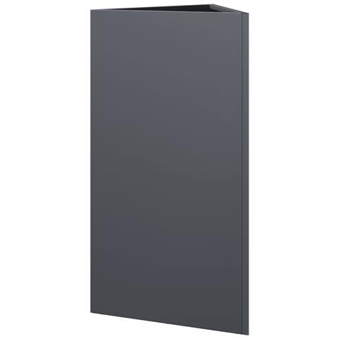 Fioriere 2 Pz Antracite Triangolari 40x34,5x70 Cm In Acciaio - Foto 10