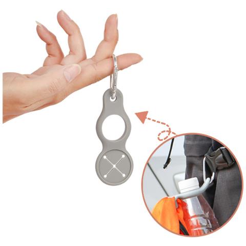 Porta Bottiglia Acqua In Confezione Da 2 In Silicone Con Moschettone - Foto 1