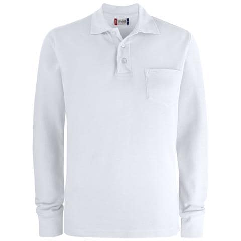 Basic Polo L /s Pocket Bianco Xs - Foto 1