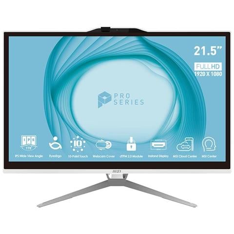 All-In-One PRO-AP222T 13M Monitor 21.5" FHD Touch Screen Intel Pentium G7400 3,3 GHz Ram 8 GB SSD 256GB Iris Xe Graphics 4 xUSB 3.2 FreeDOS - Foto 1