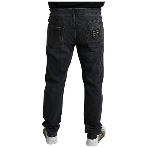 Jeans Skinny Slim In Cotone Grigio Strappato - It54 - Xl - Foto 2