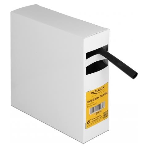 Scatola di per tubi termorestringenti con adesivo interno, rapporto di restringimento 3:1, 5 mm x 9,5 m nera - Foto 1