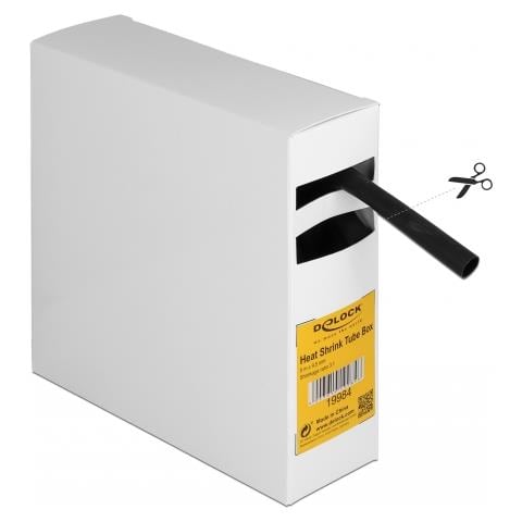 Scatola di per tubi termorestringenti con adesivo interno, rapporto di restringimento 3:1, 5 mm x 9,5 m nera - Foto 2