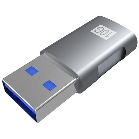 AISENS A108-0655, USB C, USB A, Grigio - Foto 4