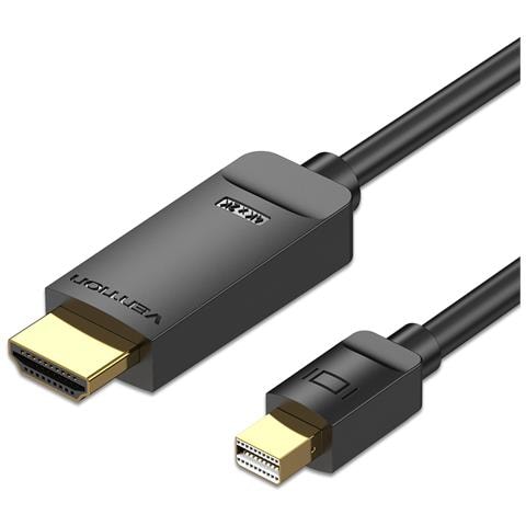 HAHBH cavo e adattatore video 2 m Mini DisplayPort HDMI Nero - Foto 1