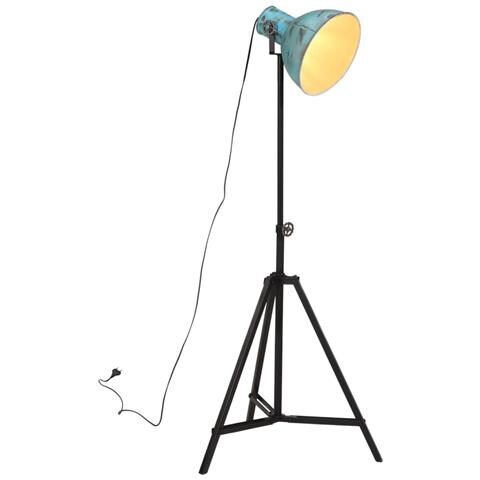 Lampada Da Terra 25 W Blu Anticato 61x61x90/150 Cm E27 - Foto 1
