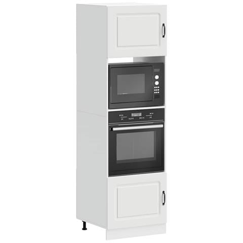 Armadi Forno 2 Pz Lucca Bianchi In Legno Multistrato - Foto 1