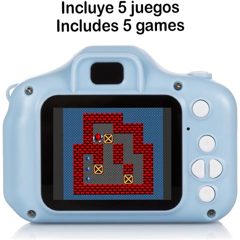 Macchina Fotografica 3mpx E Video Hd Per Bambini, Con Giochi. 1280x720p - Foto 2